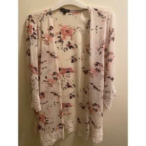 Violets and Roses Kimono